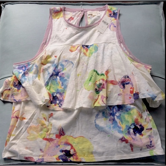 Anthropologie Meadow Rue Cantara Printed Tank Small NWT Retail $68 - Picture 8 of 13